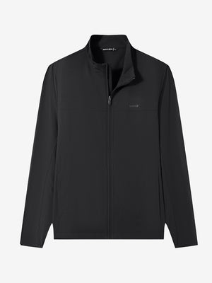 Full Zip Stand Collar Lightweight Windbreaker Jacket