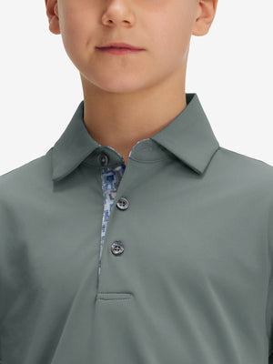 Polos deportivos de niño de secado rápido (tejido liso)