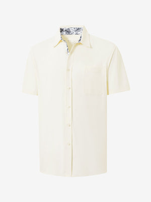 Cool Print Plain Button Up Shirts