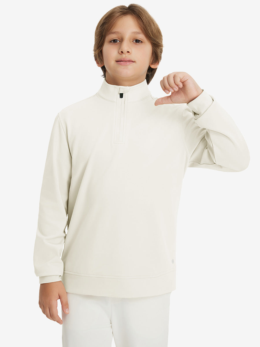 Youth Winter Micro-fleece Quarter Zip Pullover