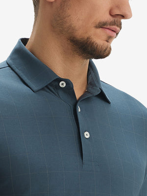 Camisa de golf Performance con cuello a cuadros