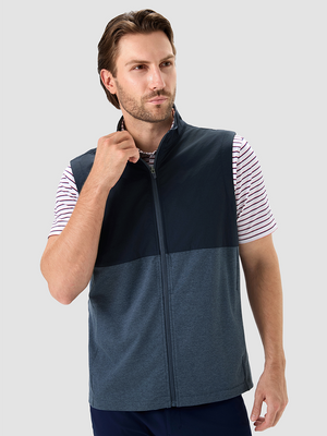 Color Block Lightweight Full Zip Vests