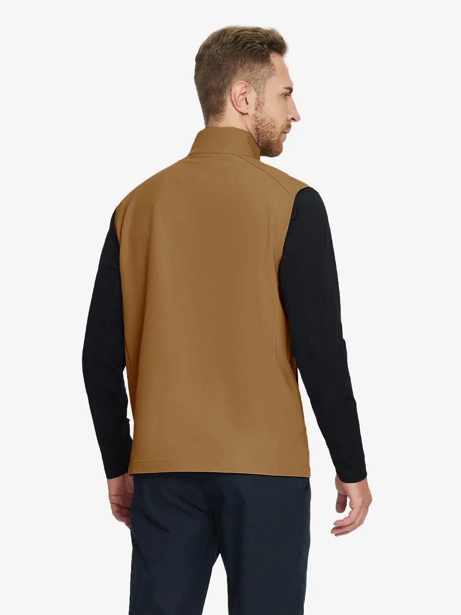 Windproof Golf Vests with Zip Pockets