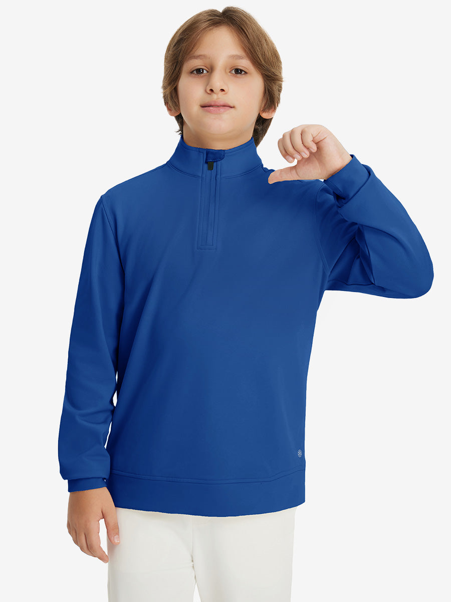 Youth Winter Micro-fleece Quarter Zip Pullover