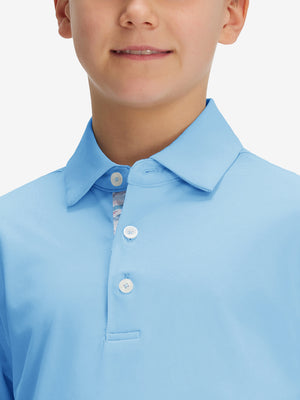 Polos deportivos de niño de secado rápido (tejido liso)