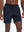Front lower-body view from waist to knees of model wearing NAVY 2 in 1 Running Sports Shorts with Liner