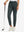 Women's Ultra-stretch Quick Dry Sweatpants with Ankle Zips in dark grey, 3D product view