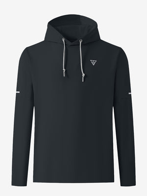 Sudadera polar casual de cuello redondo con capucha