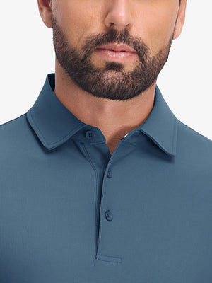 Dry Fit Waffle Textured Collared Golf Shirts