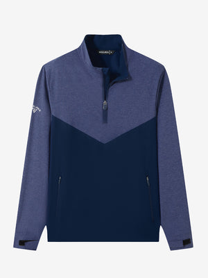 Color Block Moisture Wicking Half Zip Pullover