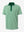 3D view of emerald stripe upgraded two-tone striped quick dry polo shirt.