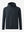 3D front image of texture solid hoodies pullover highlighting simple design and smooth fabric, navy.