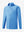 3D view of kids soft lightweight fleece lined jacket in sky blue.