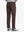 Back view of Stretch Plain Everyday Pants, tailored silhouette with clean lines – DARK BROWN