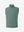 3d view of garment in dark green melange lightweight sleeveless quarter zip golf vest