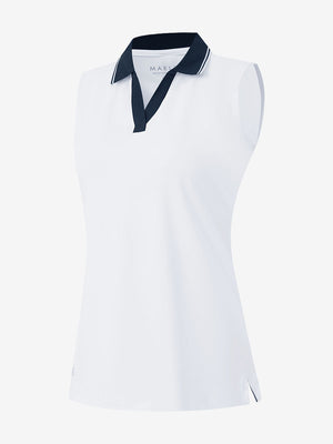 Camisetas sin mangas con cuello de pico de secado rápido para mujer