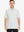 Half-body front pose with golf club in CREAM Ventilated Pique Performance Polo