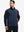Model wearing water-resistant fleece golf vests, hand in side pocket, relaxed fit in navy