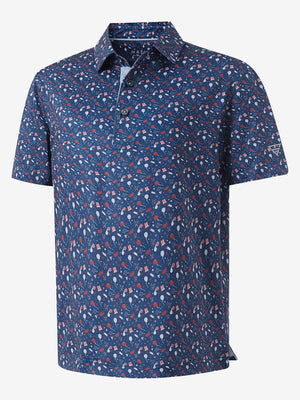 3D view of american elements Performance Print Boys Golf Polo.