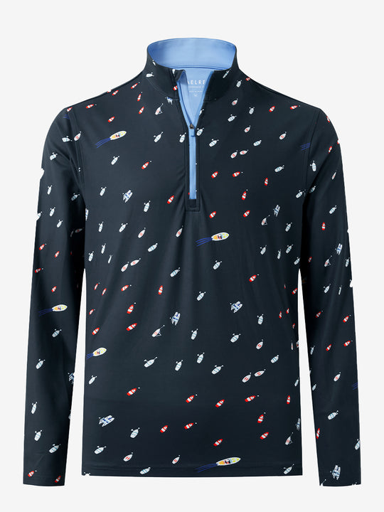 Full Print Quarter Zip Pullover