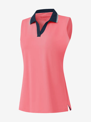 Camisetas sin mangas con cuello de pico de secado rápido para mujer