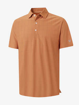 Camisa de golf Performance con cuello a cuadros