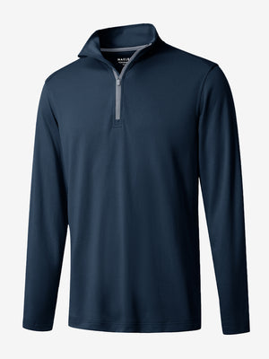 Sudadera con cremallera de cuarto de largo que absorbe la humedad