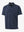 Front 3D view of trendy boys stripe polo shirts, clean structure and modern navy stripe look