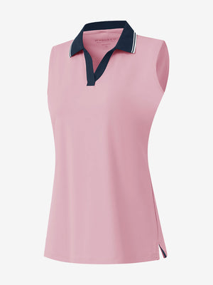 Camisetas sin mangas con cuello de pico de secado rápido para mujer