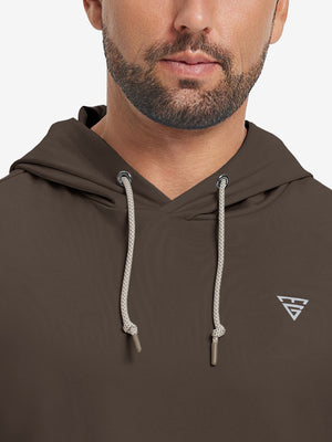 Sudadera polar casual de cuello redondo con capucha