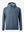3D front view of the classic heather pullover hoodie in navy melange, simple and relaxed athletic fit.