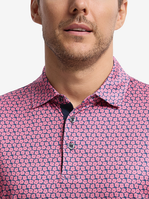 Polo de manga larga ligero con estampado