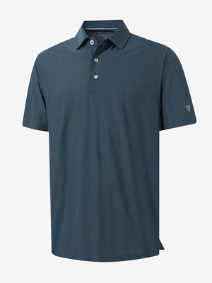 Camisa de golf Performance con cuello a cuadros