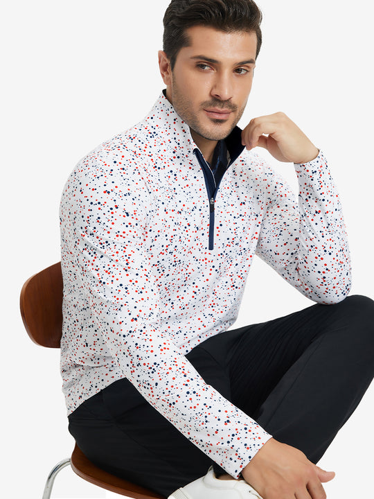 Full Print Quarter Zip Pullover