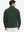 Back view of lightweight casual fleece jacket with 5 pockets, model in forest green, relaxed fit