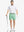 Full body front view of model wearing MINT GREEN 7 Inch Heather Performance Golf Shorts, holding a golf club