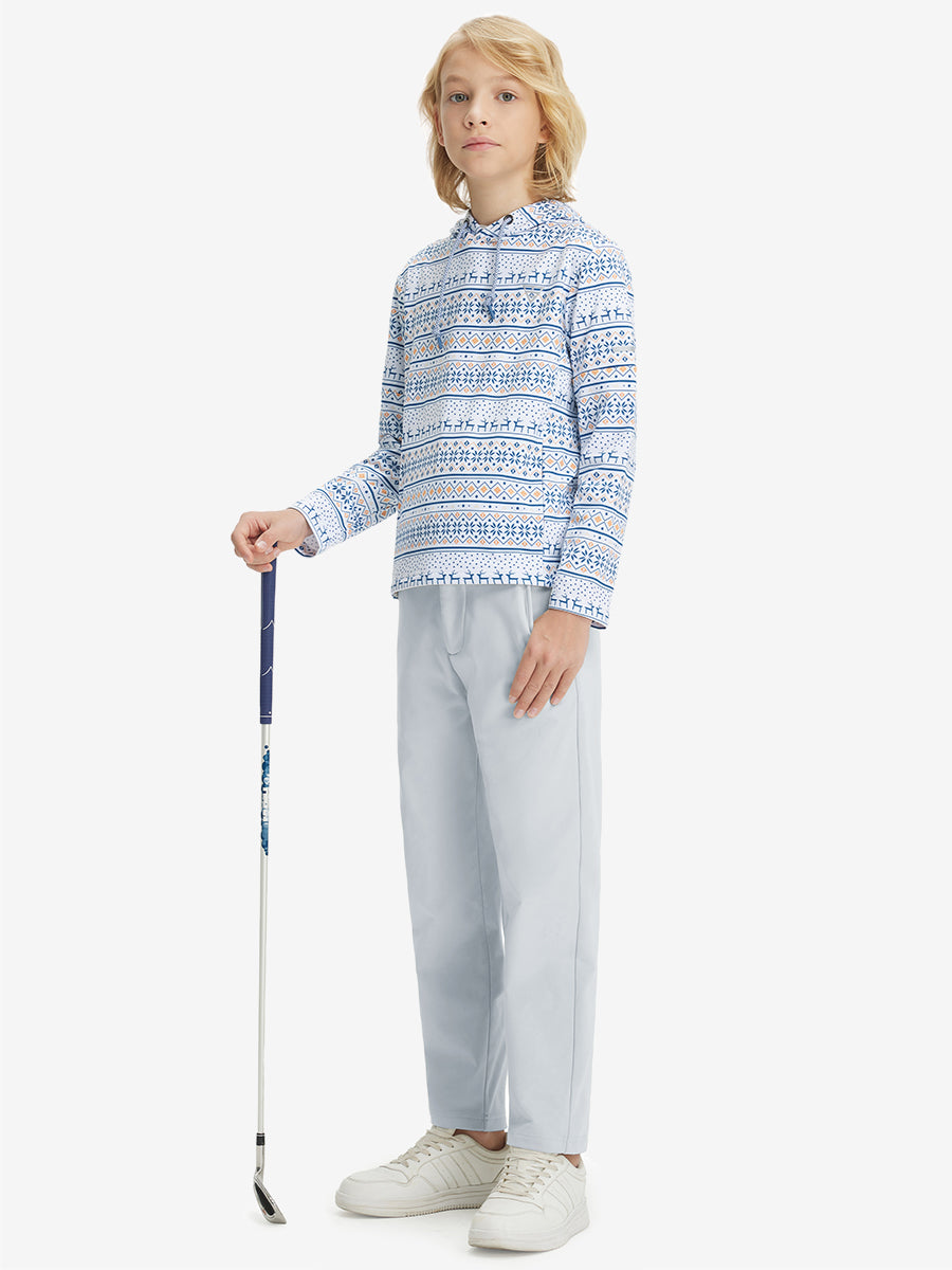 Boys Stretch Fleece Lined Casual Golf Pants