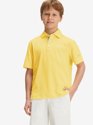 Polos deportivos de niño de secado rápido (tejido liso)