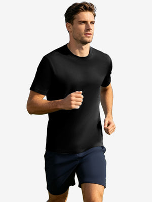 Men's Short Sleeve Slim Fit Roma Knit T-shirt