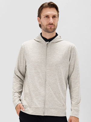 Texture Fleece Lined Golf Hooded Jacket