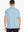 Back view half-body of model in SKY BLUE Ventilated Pique Performance Polo