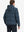 Back angle of the Polar Fleece Sweatshirt in Navy Ethnic, model turns head slightly for casual style.