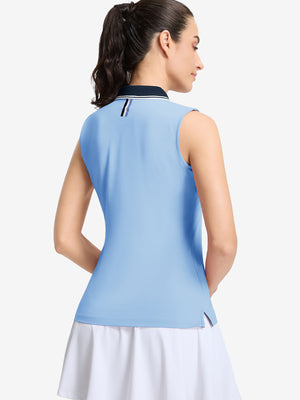 Camisetas sin mangas con cuello de pico de secado rápido para mujer