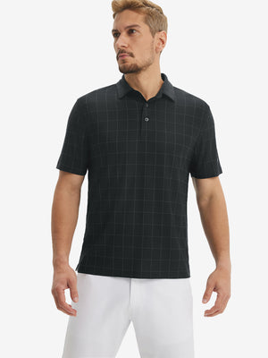 Camisa de golf Performance con cuello a cuadros