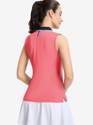 Camisetas sin mangas con cuello de pico de secado rápido para mujer