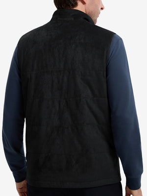 Classic Micro Suede Leather Puffer Vests