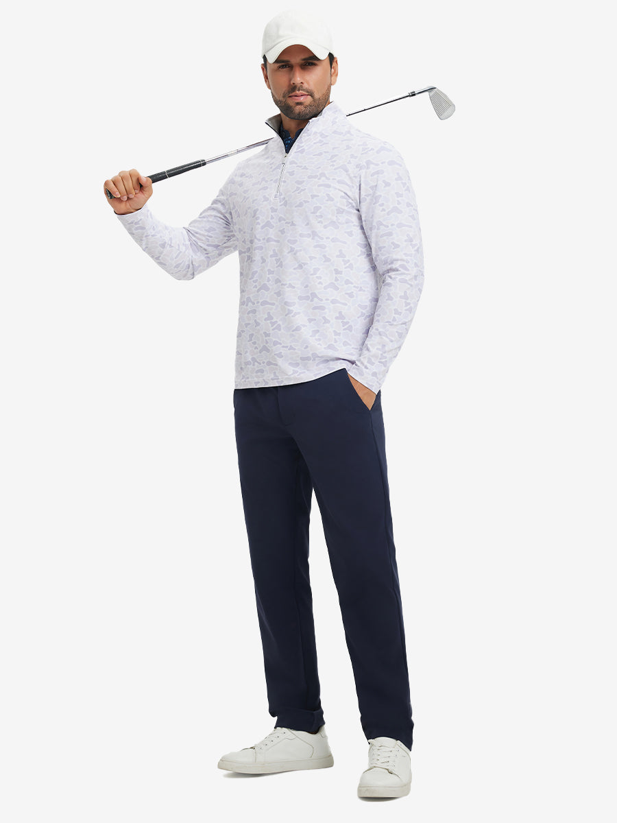 Full Print Lightweight Quarter Zip Pullover