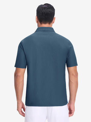Dry Fit Waffle Textured Collared Golf Shirts