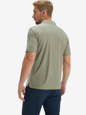 Camisa de golf Performance con cuello a cuadros