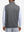 Back upper body shot of model wearing black melange lightweight sleeveless quarter zip golf vest